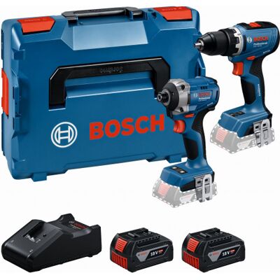 Bosch PROFESSIONAL Set de 2 outils 18 V : GSR + GDR + 2x GBA 5.0 Ah +GAL 18V-40 0615A50090 - Publicité Bosch PROFESSIONAL Set de 2 outils 18 V : GSR + GDR + 2x GBA 5.0 Ah +GAL 18V-40 0615A50090 - Publicité