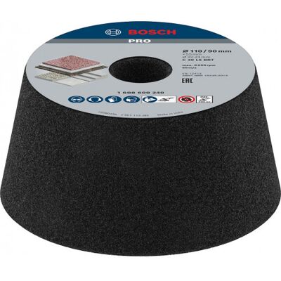 Bosch 1608600240 Roue en coupe conique - Accessoire pour pierre/béton - Publicité Bosch 1608600240 Roue en coupe conique - Accessoire pour pierre/béton - Publicité