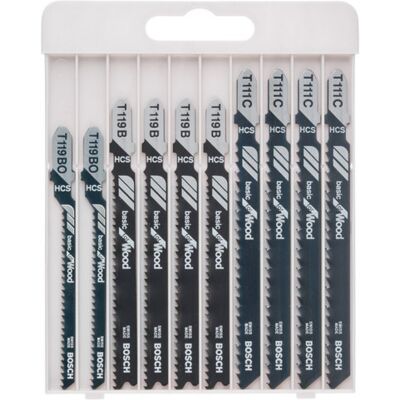 Bosch Lames de scie sauteuse Basic for Wood, set de 10 pieces 2607010629 - Publicité Bosch Lames de scie sauteuse Basic for Wood, set de 10 pieces 2607010629 - Publicité