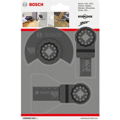 Bosch 2608662343 Ensemble Starlock Bois et Métal - Lames de Scie - Publicité Bosch 2608662343 Ensemble Starlock Bois et Métal - Lames de Scie - Publicité