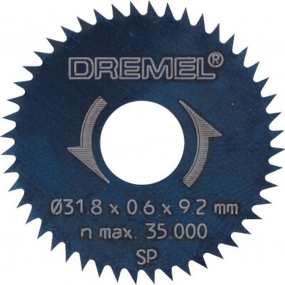 DREMEL Lame a refendre/tronçonner 31,8 mm, 2 pieces 26150546JB - Publicité DREMEL Lame a refendre/tronçonner 31,8 mm, 2 pieces 26150546JB - Publicité
