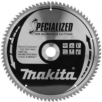 Makita Ø300 X 30mm X 80z Lame de scie - Spécialisée - Publicité Makita Ø300 X 30mm X 80z Lame de scie - Spécialisée - Publicité