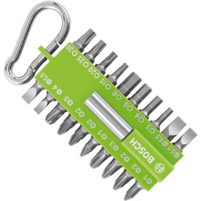 Bosch Assortiment d'embouts de vissage avec mousqueton (vert clair), 21 pieces 2607002823 - Publicité Bosch Assortiment d'embouts de vissage avec mousqueton (vert clair), 21 pieces 2607002823 - Publicité