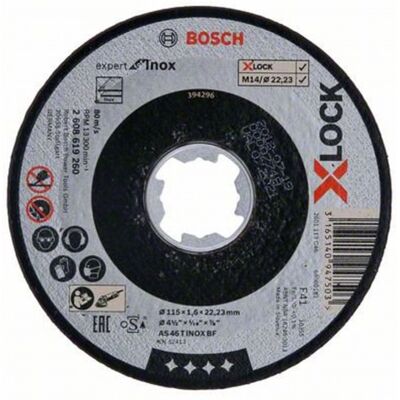 Bosch Disques a tronçonner droits X-LOCK Standard for Inox 115x1x22,23 mm 2608619261 - Publicité Bosch Disques a tronçonner droits X-LOCK Standard for Inox 115x1x22,23 mm 2608619261 - Publicité