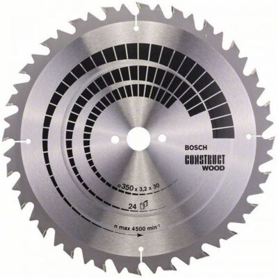 Bosch Lame de scie circulaire PRO Wood, 350 x 3,2 x 30 mm, T24 2608640702 - Publicité Bosch Lame de scie circulaire PRO Wood, 350 x 3,2 x 30 mm, T24 2608640702 - Publicité