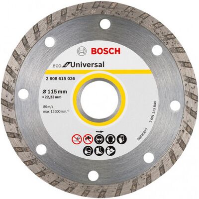 Bosch roue diamant TURBO ECO 115 / 22,23 2608615036 - Publicité Bosch roue diamant TURBO ECO 115 / 22,23 2608615036 - Publicité