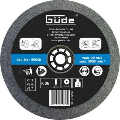 Güde G55236 Roue abrasive - Grain 36 - 175x25mm - Pack de 2 - Publicité Güde G55236 Roue abrasive - Grain 36 - 175x25mm - Pack de 2 - Publicité