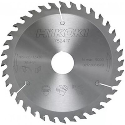 HiKOKI 752417 Lame de scie pour bois 165×20/30×1,6 mm, 36 dents - Publicité HiKOKI 752417 Lame de scie pour bois 165×20/30×1,6 mm, 36 dents - Publicité