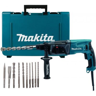 Ponceuse rotative Makita HR2470X16 - 780W, 2,4J, SDS-Plus - Publicité Ponceuse rotative Makita HR2470X16 - 780W, 2,4J, SDS-Plus - Publicité