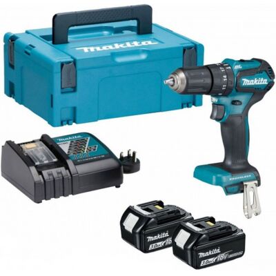 Makita DHP485RAJ Perceuse-visseuse à percussion sans fil - 18V/2.0Ah - Publicité Makita DHP485RAJ Perceuse-visseuse à percussion sans fil - 18V/2.0Ah - Publicité