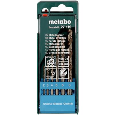 Ensemble de 6 forets de précision en cobalt Metabo 627119000 - Publicité Ensemble de 6 forets de précision en cobalt Metabo 627119000 - Publicité