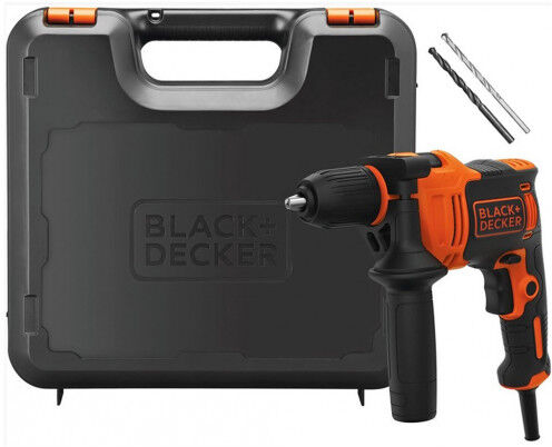 BLACK & DECKER Black & Decker BEH550K Perceuse a percussion (17Nm/550W)coffret