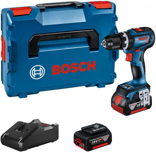 Bosch GSB 18V-90 C Perceuse-visseuse a percussion sans-fil, 2x 4.0Ah, L-BOXX 06019K6104