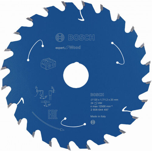 Bosch Lame de scie circulaire Expert for Wood 120x20x1,7/1,2x24T 2608644497
