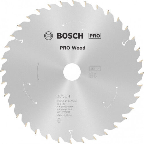 Bosch Lame de scie circulaire Standard for Wood 165 x 1,5/1 x 20 T36 2608837686