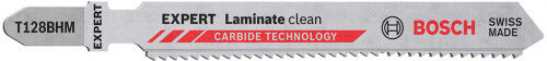 Bosch Lame de scie sauteuse EXPERT ‘Laminate Clean’ T128 BHM 3 pces 2608900542