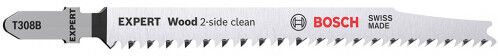 Bosch Lame de scie sauteuse EXPERT 'Wood 2-side clean' T 308 B, 5 pces 2608900551