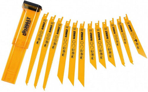 DeWALT DT2445 Coffret de 12 lames pour scie sabre