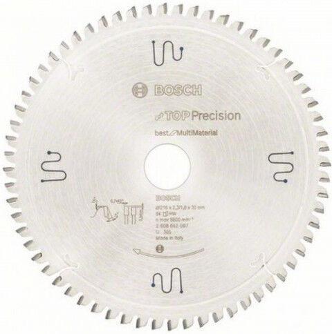 Bosch Lame Top Precision Best for Multi Material 216x30x2,3mm, 64 2608642097