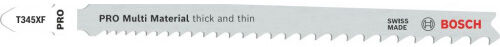 Bosch Lame de scie sauteuse PRO Multi Material thick and thin T345XF, 132 mm, 5 pieces