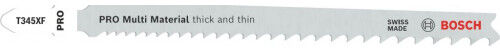 Bosch Lame de scie sauteuse PRO Multi Material thick and thin T345XF, 132 mm, 25 pieces
