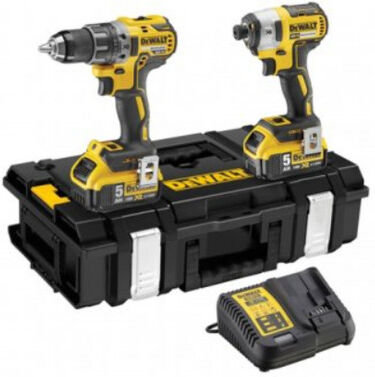 DeWALT DCK266P2 Comboset Perceuse a percussion DCD796 + DCF887 + (18V/2x5,0Ah)+valise