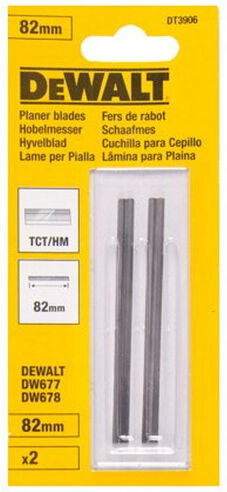 DeWALT DT3906 Fers de rabot TCT 82mm