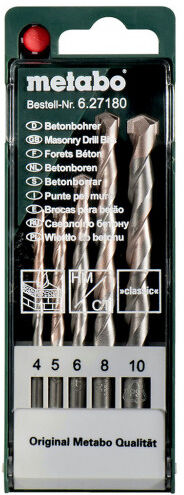 Metabo 5 Jeu de pieces pour foret a béton 627180000