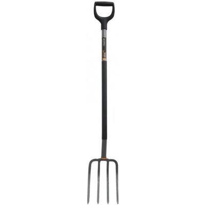 Fourche de jardin ergonomique Fiskars - Outil de creusage - Publicité Fourche de jardin ergonomique Fiskars - Outil de creusage - Publicité
