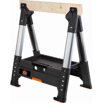 KETER ROC PRO GEAR Lumber Jack Tréteau avec plateau en bois 71x6,9x82 cm 17203039 - Publicité KETER ROC PRO GEAR Lumber Jack Tréteau avec plateau en bois 71x6,9x82 cm 17203039 - Publicité