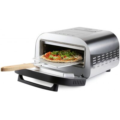 DOMO-ELEKTRO DOMO Genius Four a pizza, inox, avec pierre de cuisson 1700W DO9289PZ - Publicité DOMO-ELEKTRO DOMO Genius Four a pizza, inox, avec pierre de cuisson 1700W DO9289PZ - Publicité