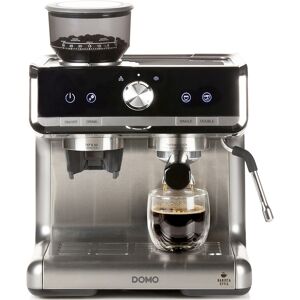 DOMO-ELEKTRO DOMO Machine a expresso avec broyeur 15 bars inox, 1550W DO720K