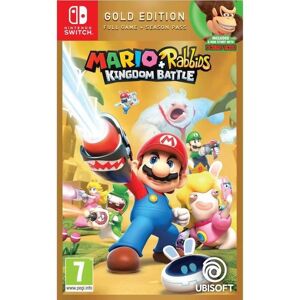 Ubisoft Mario + Lapins Crétins Kingdom Battle Édition Gold Jeu Switch Blanc TU - Publicité