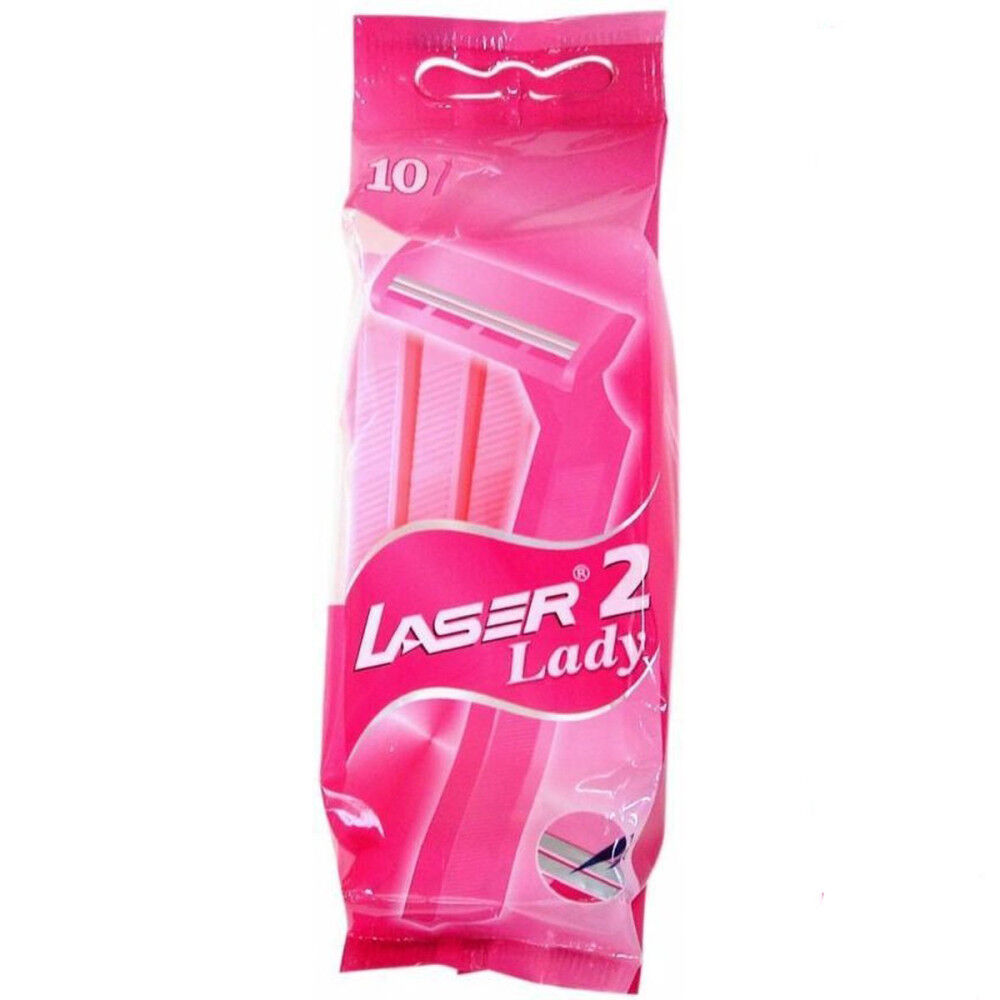 Laser 2 Rasoirs Jetables À Deux Lames x10