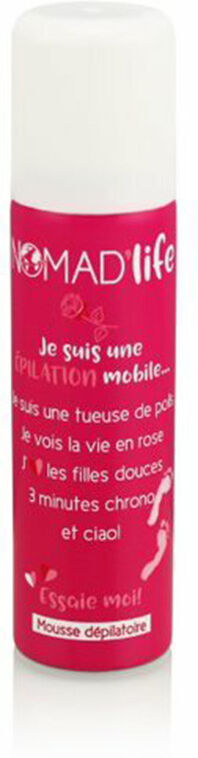 Nomad'Life Mousse Dépilatoire Essaie Moi - Rose