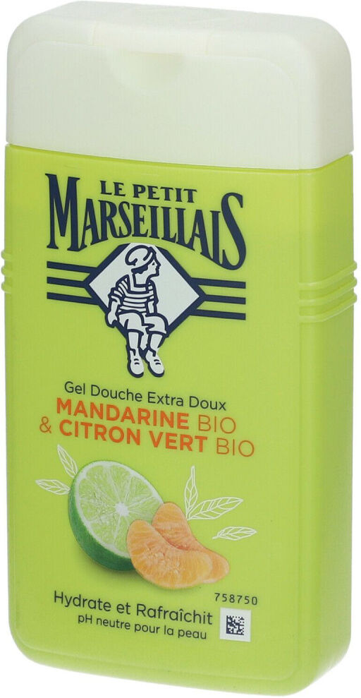 Le Petit Marseillais Gel Douche Extra Doux - Mandarine & Citron Vert Bio 250ml