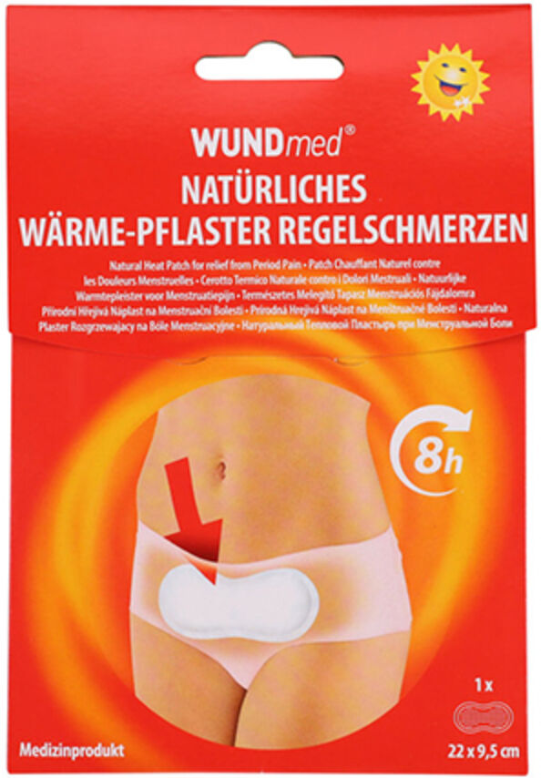 WUNDmed Patch chauffant naturel - douleurs menstruelles, 1 pièce