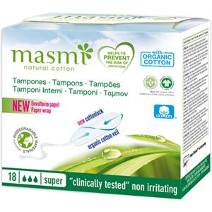 Ekolife Natura Tampons en coton biologique ? super, 18 pieces