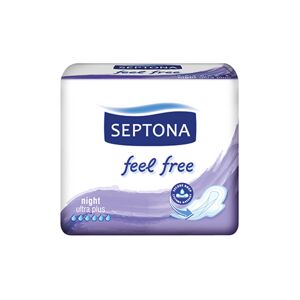 Septona Serviettes hygiéniques Feel Free - Night ultra plus, 8 serviettes - Publicité