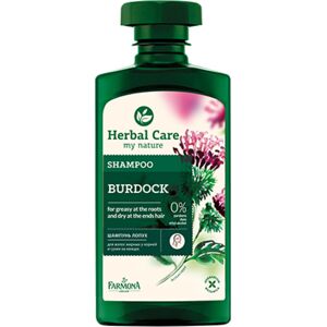 Herbal Care Shampooing pour cheveux gras a la bardane, 330 ml