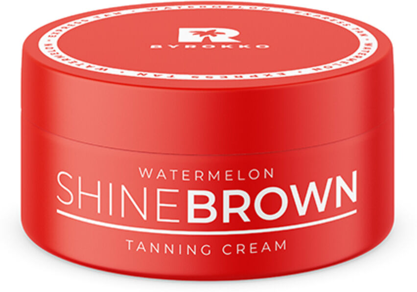 ByRokko Shine brown crème bronzante - Pastèque, 200 ml