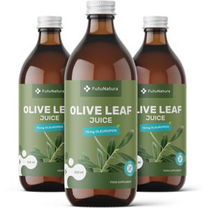 FutuNatura 3x  Jus de feuilles d'olivier, ensemble 1500 ml