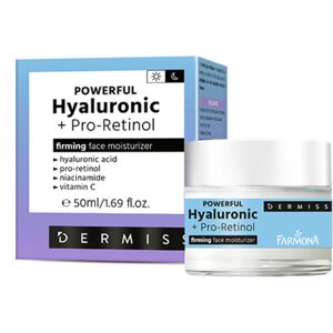 Dermiss Crème hydratante avec acide hyaluronique et pro-rétinol, 50 ml