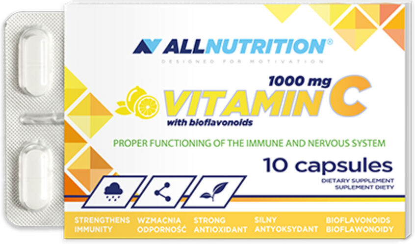 AllNutrition Vitamine C 1000 mg + bioflavine, 10 gélules