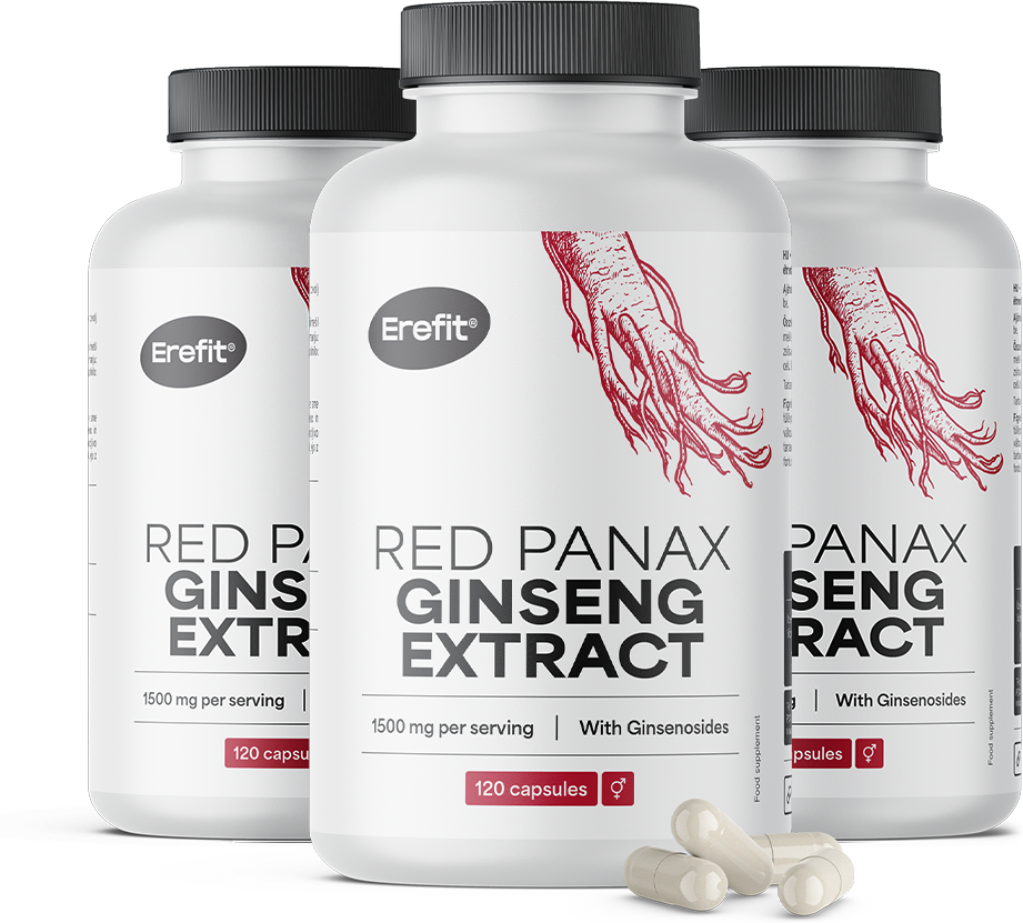 Erefit® 3x Extrait de ginseng rouge 1500 mg, ensemble 360 gélules