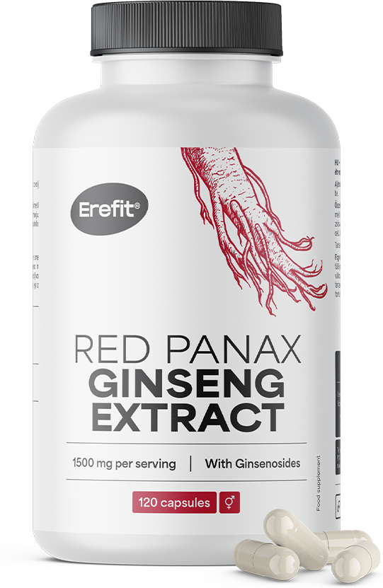 Erefit® Extrait de ginseng rouge 1500 mg, 120 gélules