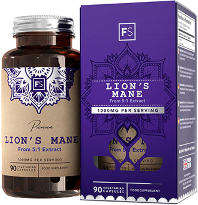 Focus Supplements Hydne hérisson (crinière de lion) – champignon, 90 gélules