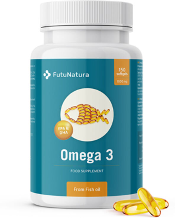 FutuNatura Oméga 3 1000 mg, 150 gélules molles