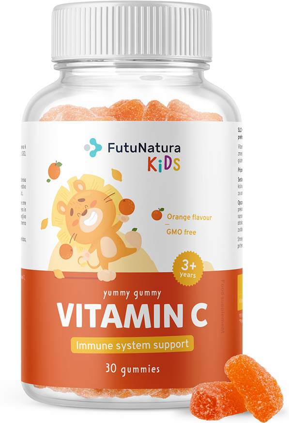 FutuNatura KIDS VITAMINE C - Gummies  pour enfants avec vitamine C , 30 gummies