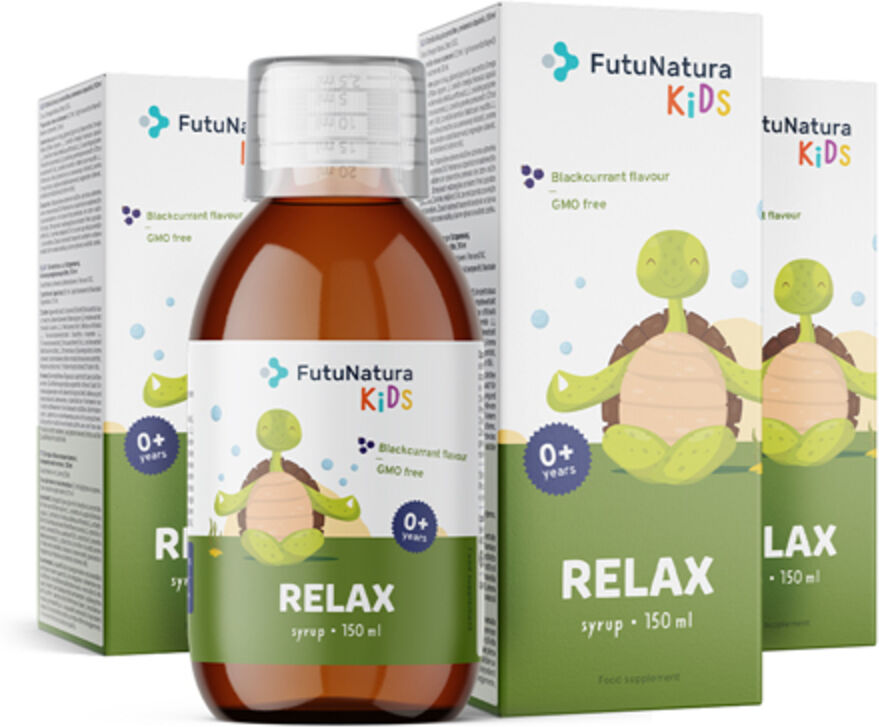 FutuNatura KIDS 3x Relax - Sirop détente pour enfants , ensemble 450 ml